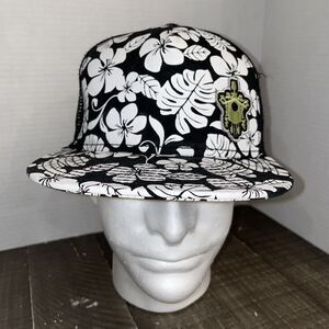 hawaiian‎ floral hat snapback otto cap vintage